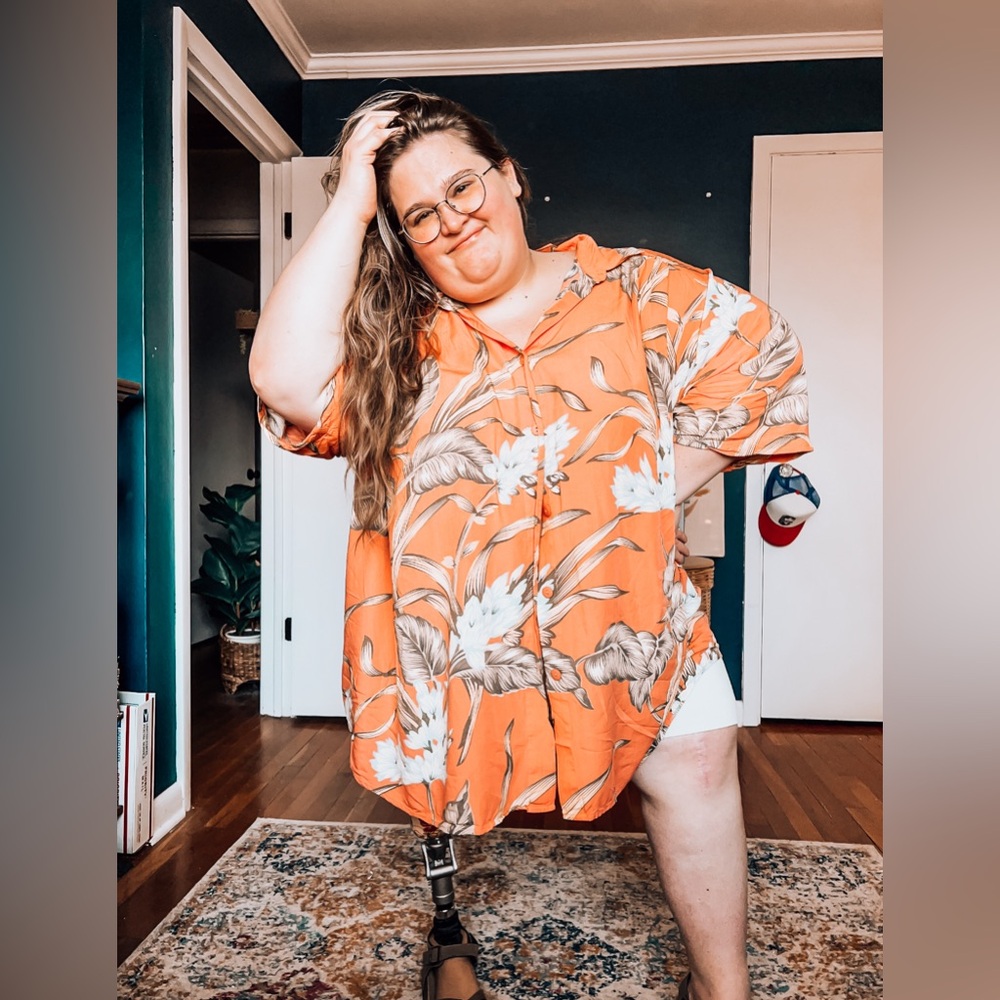 We Be Bop floral shirt - 5x